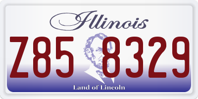 IL license plate Z858329