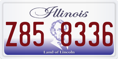 IL license plate Z858336