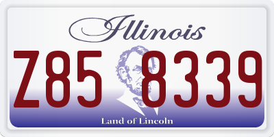 IL license plate Z858339