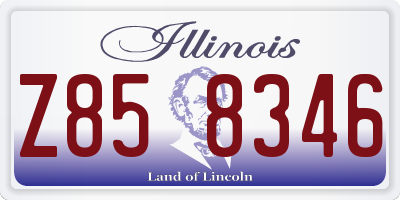 IL license plate Z858346