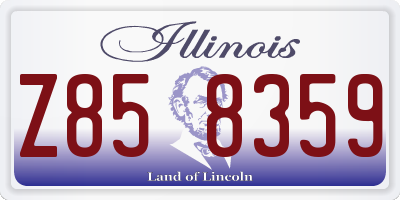 IL license plate Z858359