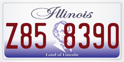 IL license plate Z858390