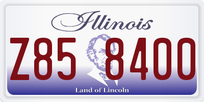 IL license plate Z858400