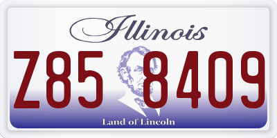 IL license plate Z858409