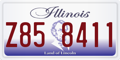 IL license plate Z858411