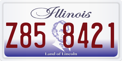 IL license plate Z858421