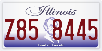 IL license plate Z858445