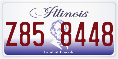 IL license plate Z858448