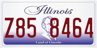IL license plate Z858464