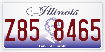 IL license plate Z858465