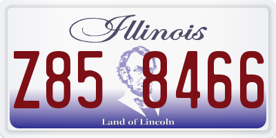 IL license plate Z858466