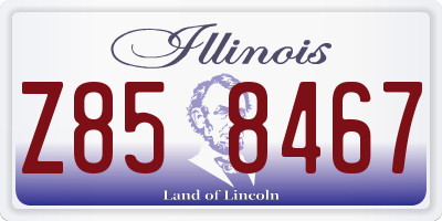 IL license plate Z858467