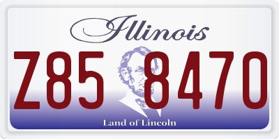 IL license plate Z858470