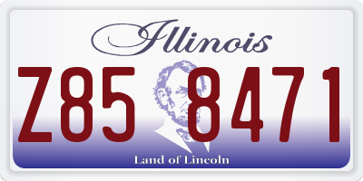 IL license plate Z858471