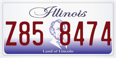 IL license plate Z858474