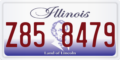 IL license plate Z858479