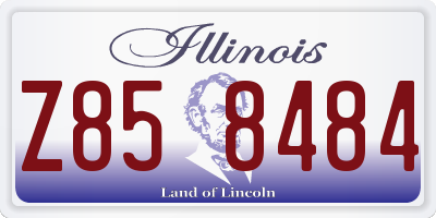 IL license plate Z858484