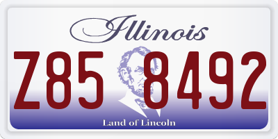 IL license plate Z858492