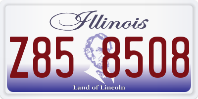 IL license plate Z858508