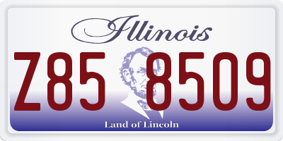 IL license plate Z858509