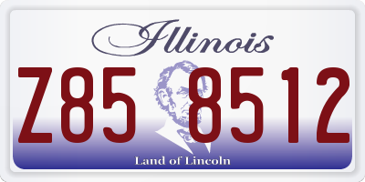 IL license plate Z858512