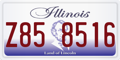 IL license plate Z858516