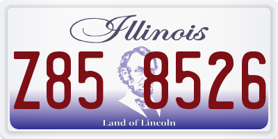IL license plate Z858526