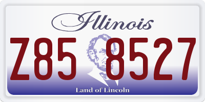 IL license plate Z858527