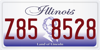 IL license plate Z858528