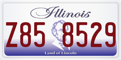 IL license plate Z858529
