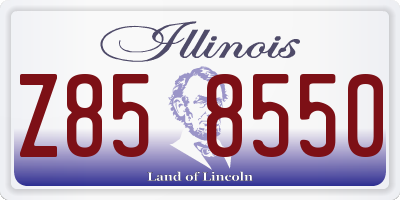 IL license plate Z858550