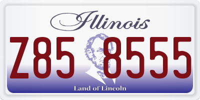 IL license plate Z858555