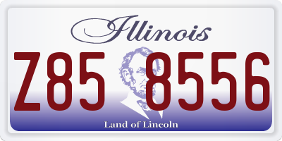 IL license plate Z858556