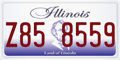 IL license plate Z858559