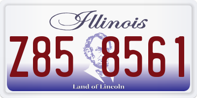 IL license plate Z858561