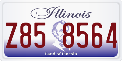 IL license plate Z858564