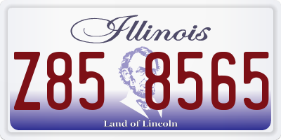 IL license plate Z858565