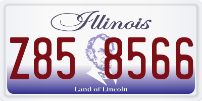 IL license plate Z858566