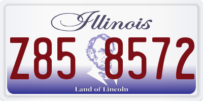 IL license plate Z858572