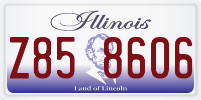 IL license plate Z858606