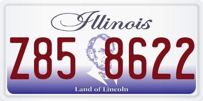 IL license plate Z858622