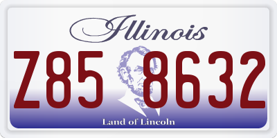 IL license plate Z858632