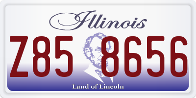 IL license plate Z858656