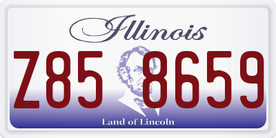 IL license plate Z858659