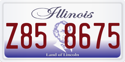 IL license plate Z858675