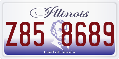 IL license plate Z858689
