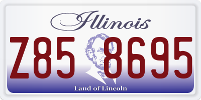IL license plate Z858695