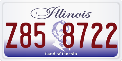 IL license plate Z858722