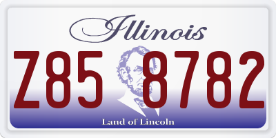 IL license plate Z858782