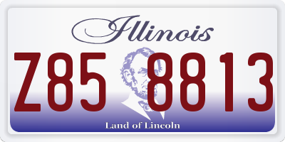 IL license plate Z858813